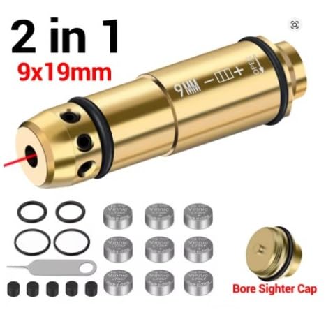 Dry Fire Laserpatrone Red Dot Pufferpatrone 9mm / 9x19
