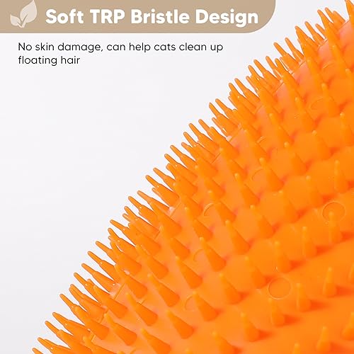 Electric Cat Corner Self Groomer, Automatic Rotating Cat