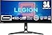 Produktbild Lenovo Legion Y34wz-30 | 34" WQHD Gaming Monitor | 3440x1440 | 180Hz | 720 nits | 1ms Reaktionszeit | VA-Panel | USB-C | HDMI | DisplayPort | AMD FreeSync | integr. Lautsprecher | 10,5kg | schwarz