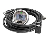 Razorback Technology Universal Waterproof Infrared Sensor 3.1 Dimmable Belt Temperature Gauge (15 Foot Harness) Fits Polaris RZR/Can-Am Maverick/Arctic Cat Wildcat (Silver Bezel)