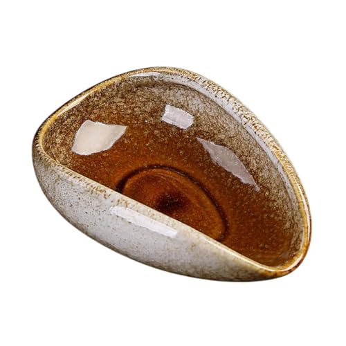 DimyFew コーヒー豆用の計量ボウルセラミック製トレイキッチンツール, 白