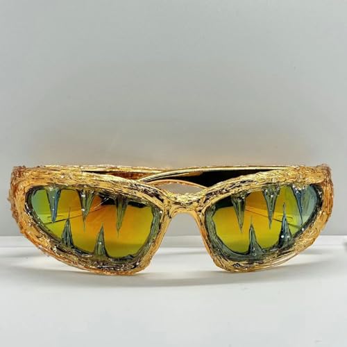 Image of Wrap Around Y2K Sunglasses Men And Women Cool Sunglasses Personalized Street Party sunglasses N45