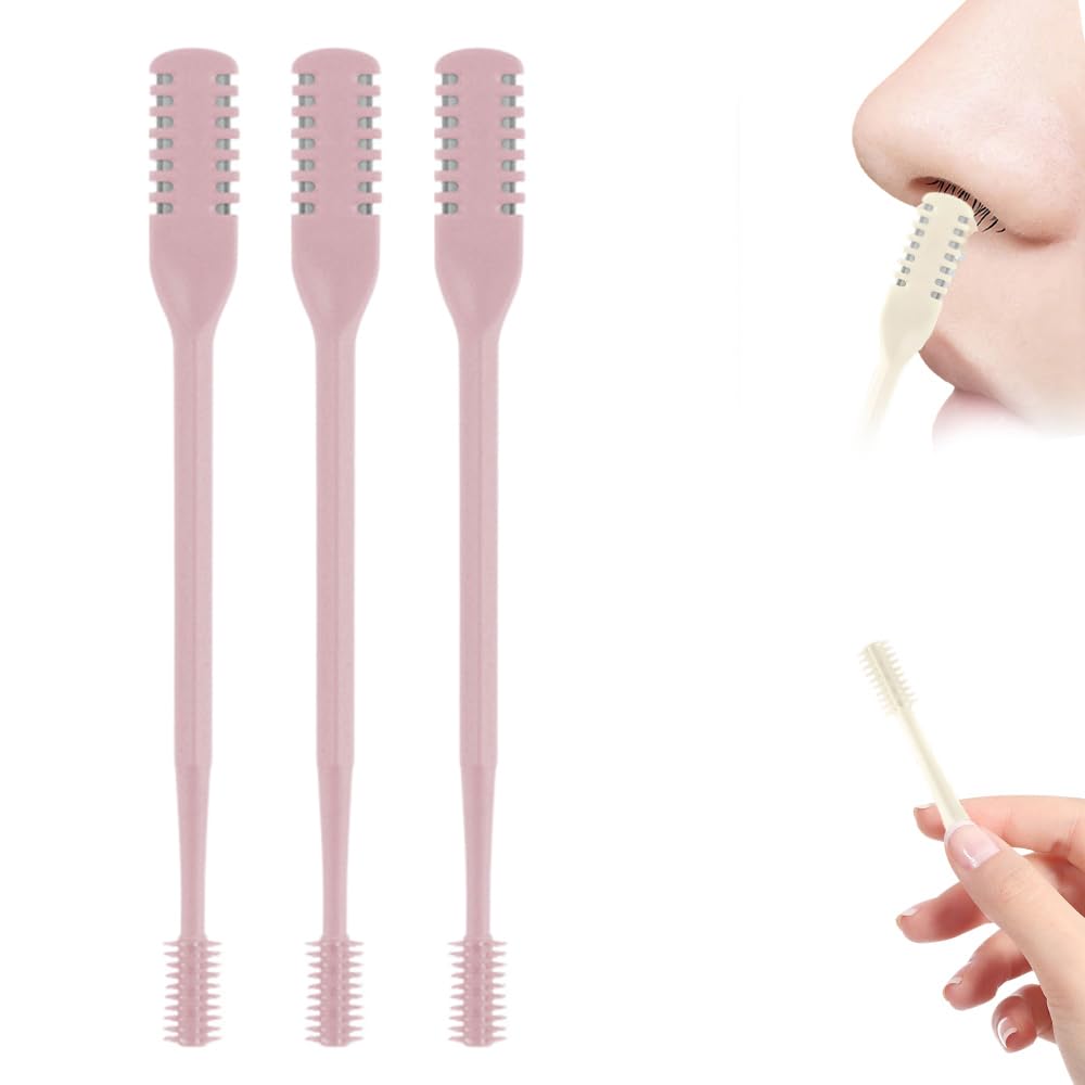 2025 Upgraded Nasal Hair Cutter 2-in-1 Professional Nostril Hair Remover Tool Sharp Safe Double Sided Knife 360 Rotating