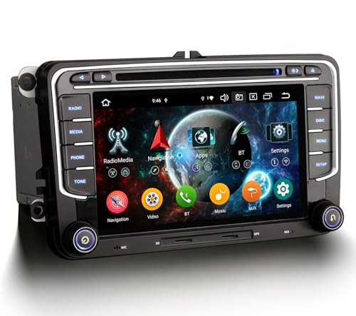 Autoradio GPS 8 cœurs pour Tiguan et Golf avec puce DSP audio et WiFi