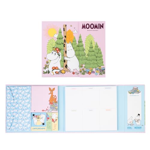 Grupo Erik: Blocco Appunti Mumin | Set Planner Settimanale + Block Notes e Foglietti Adesivi, Blocchetti appunti personalizzati, Cancelleria Ragazza, Idea regalo donna Moomin
