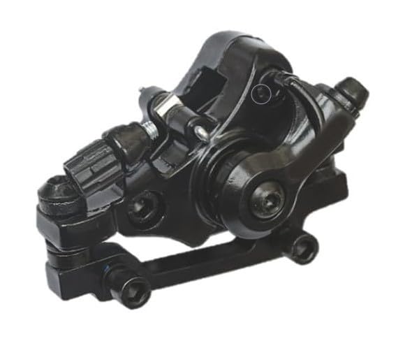Image of CYBIC Bicycle Disc Brake Caliper Set, Black Metal, 140-160mm Compatible, Professional Cycling Component