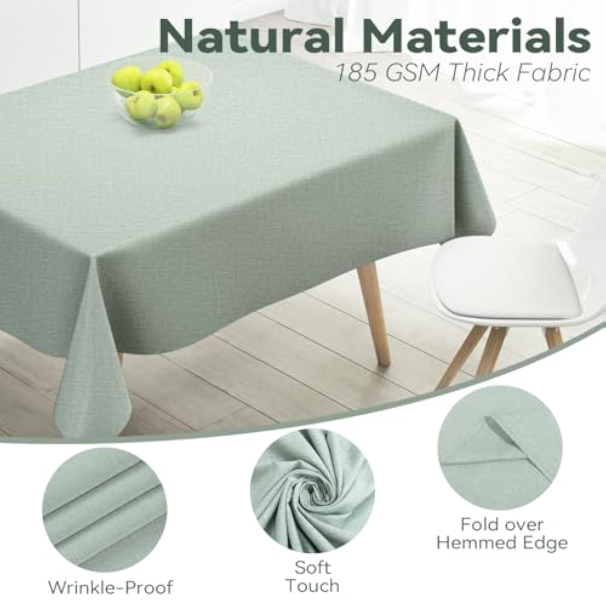 Waterproof Rectangular Tablecloth for Kitchen Dining Decoration
