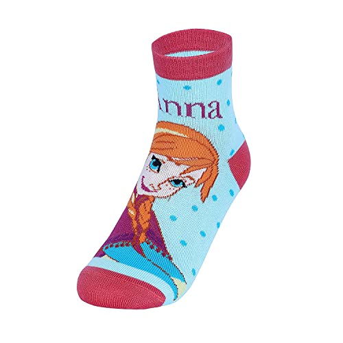 Girl's Ankle Length Socks (Pack of 5) FROZEN STYLE 3, SIZE: 9 TO 10 YEARS2