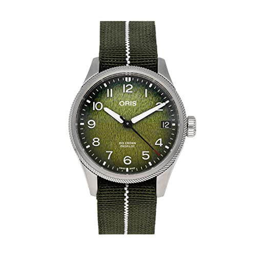 Oris Big Crown ProPilot Automatic Green Dial Watch 01 751 7761 4187-Set (Pre-Owned)