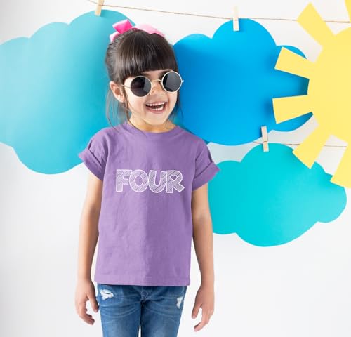 Unordinary Toddler 4th Birthday Shirt Girls 4 Year Old Outfit Girl Four Years Happy Bday Fourth Shirts2