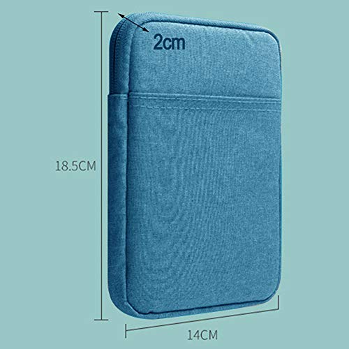 Faderr - Custodia in Nylon per Kindle Paperwhite/Kindle Voyage, per Amazon Kindle Paperwhite 2018, Voyage, all New Kindle (8a Generazione, 2016), Kindle Oasis 6", Verde, Blue, Taglia Libera - Image 3