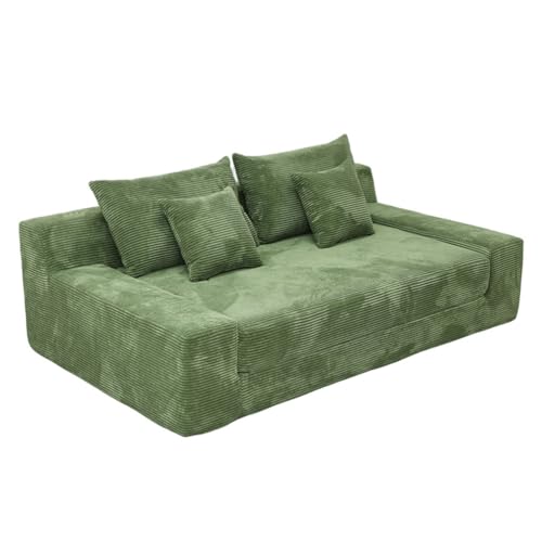 Sofá cama convertible, sofá plegable de espuma con reposabrazos para sala de estar y dormitorio, diseño que ahorra espacio para relajación y comodidad