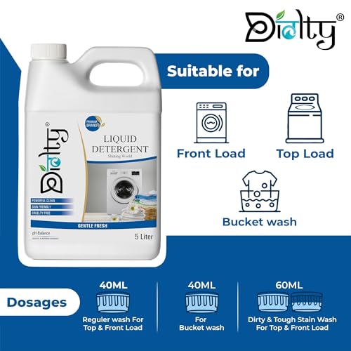Image of Diolty 10L Liquid Laundry Detergent Fresh Fragrance | Concentrated Bio-Enzyme Stain Remover | HE Front Load Top Load Safe | ColorSafe Fabric Protector | 200+ Washes Family Value Pack