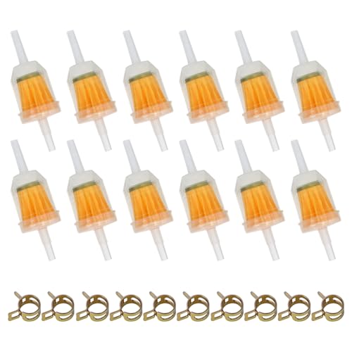Inline Fuel Filter for Lawn Mower 12-Pack
