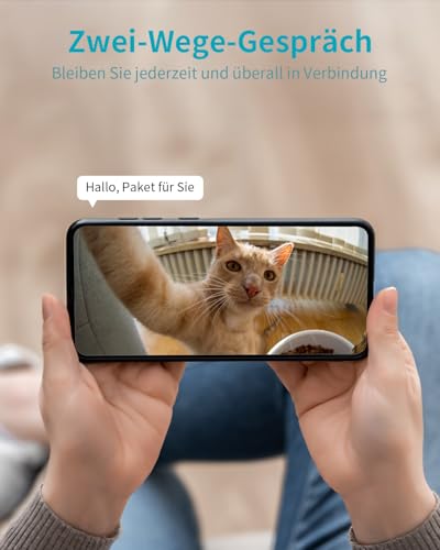 VIM TAG 2,5K Überwachungskamera Innen,5G WLAN Innenkamera, 360° Kamera Überwachung Indoor,AI-Bewegungserkennung,Auto Tracking,2-Wege-Audio,25M Nachtsicht,mit Babys/Haustiere/Se-nioren,Alexa,SD &Cloud
