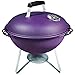 FEANG Grill Tragbare Holzkohlegrill Outdoor BBQ Grill Hinterhof Kochen Edelstahl Runde Kleine Barbecue Grill Ofen Für Camping Tischtisch Picknick Grillwerkzeug (Color : Purple)