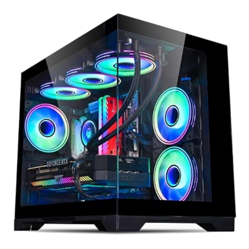 Image of Gaming PC Desktop - i7 Xeon E5 3.20GHz, GTX 1080TI 11GB, 32GB DDR4 RAM, 512GB SSD + 1TB HDD, Wi-Fi 6 & Bluetooth 5.4, 9x ARGB Cooling Fans, Win11, 650W PSU, High-Performance Gaming & Streaming Tower