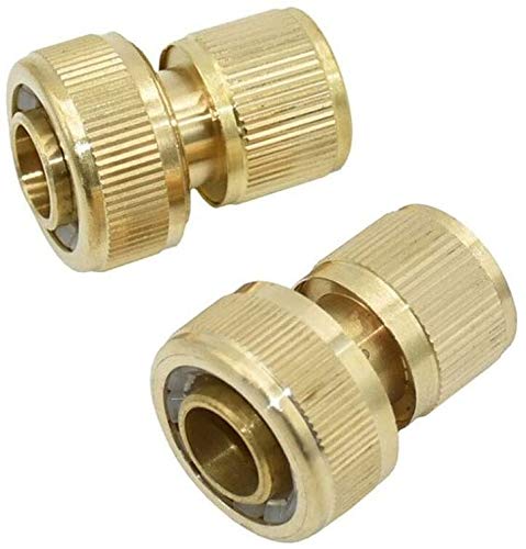 Raccordi filettati 1 pz 3/4 "Connettore rapido per tubo in ottone Waterstop, Rubinetto da giardino Connettore per tubo da 20 mm Adattatore in rame, Convertitore per rubinetto per irrigazione da giar