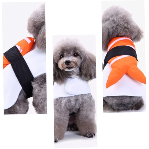 Disfraz de Sushi para Perros, Talla L, Naranja miniatura 7