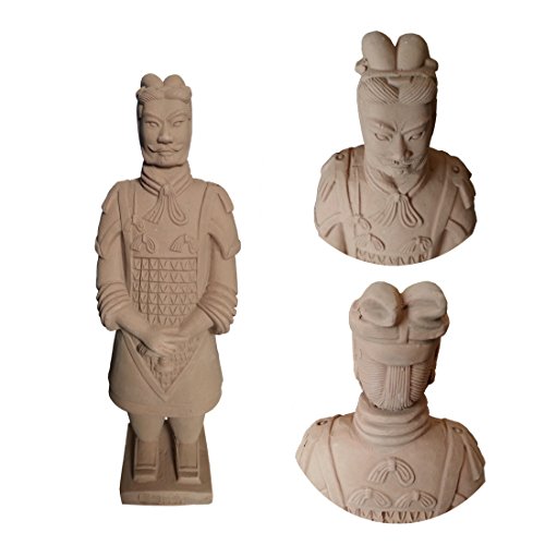 Tongma Terracotta Warriors Statues, China Qin Dynasty Terracotta Warriors Sculpture Home Display Table Display Souvenir (General 8.5") #TOP3