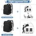 ZOMFELT Travel Backpack for Women Men, Carry on Backpack, TSA 15.6 inch Laptop Backpack Flight Approved, Personal Item Travel Bag Nurse Bag Casual Daypack for School Weekender Business Trip, Black