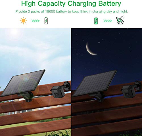 Solar Panel For Blink Xt Xt 2 Security Camera, Wall Mount Outdoor Weather Proof Solar Power Charging Panel For Blink Xt Xt 2 Home Security Camera System (2 Pack) #TOP4