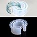 2 Pcs C Font Cuff Bracelet Silicone Bangle Mold Clear Round Bracelet Jewelry Casting Resin Mould
