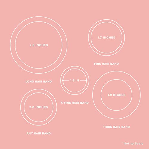 Gimme Beauty - Long & Curly Fit Hair Ties - No Damage Hair Bands - Black Onyx - Seamless Microfiber Elastics - Hair Accessories With All Day Hold - No Snagging Or Breakage Hair Tie Pack (6 Count) #TOP5