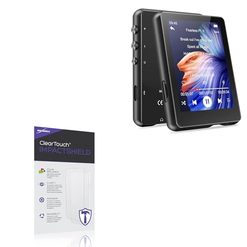 BoxWave Screen Protector Compatible with MECHEN M3 Touchscreen MP3 Player - ClearTouch ImpactShield (2-Pack), Impenetrable Screen Protector Flexible Film
