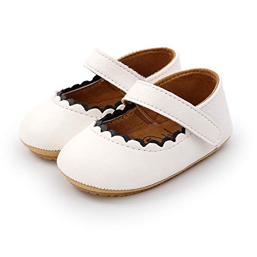 BiBeGoi Baby Baby Meisjes Strik Mary Jane Peuter Zachte Anti-slip Zool Prinses Bruiloft Jurk Eerste Wandelen Flats… - Image 6