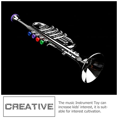 Toyvian 151201CFOE Instruments Kids Trumpet Decorative Plastic Trumpet Realistic Trumpet Toy thumb #3