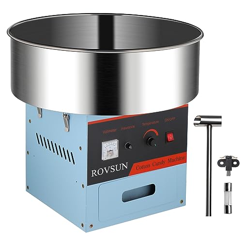 ROVSUN Cotton Candy Machine 21 Inch, Electric Commercial Cotton Candy Maker Machine Candy Floss...