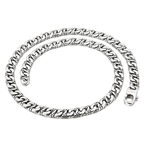 Bracelet maille de trottoir en acier inoxydable durable et éclatant