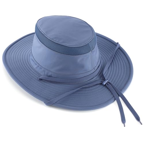 Image of Home Prefer Classic UPF 50+ Men's Sun Hat Wide Brim Bucket Hat UV Protection Fishing Hat for Men Beach Safari Gardening Golf