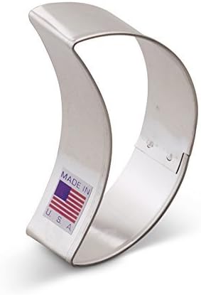 Cortador de galletas Crescent Moon de 3 pulgadas, fabricado en Estados Unidos por Ann Clark