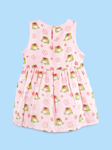 Image of Kidbea Bamboo Cotton Baby Girl Dress, Sleeveless Casual Wear Girls Frock