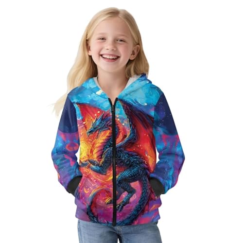 Bulopur Zip Up Sweatshirt for Boys Girls Kids Plush Trendy Long Sleeve Hoodie Sweater Warm Fuzzy Hoodies Winter Clothe