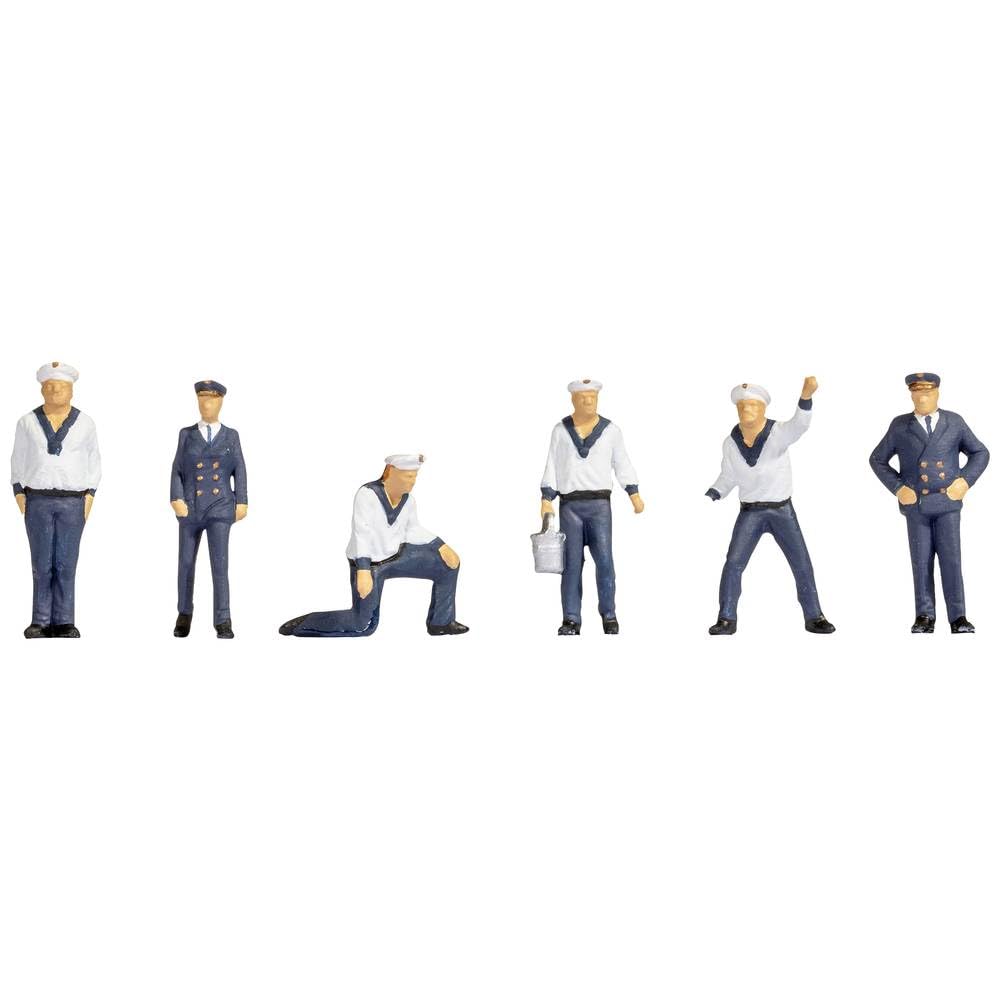 NOCH® Sailors Scale Figures 1:120 (TT) for Model Railway and Model Ships and Dioramas