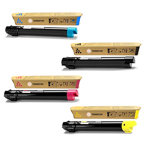 Best Quality 🔥 Toner Tap Compatible WC7120 for WorkCentre 7120 7125 7225 7220 Replacement for 006R01460 006R01459 006R01458 006R01457 (High Yield 4-Pack Bundle)