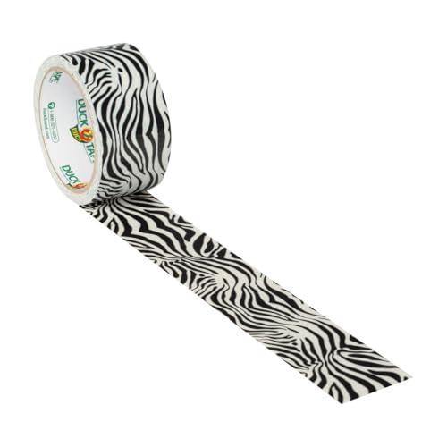 Duck ShurTech Patterned Tape 1.88-inch x 10yd-Zebra, Other, Multicoloured, 11.39 x 11.65 x 7.08 cm