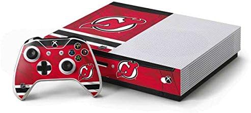 Skinit Decal Gaming Skin Compatible with Xbox One S Console and Controller Bundle - Officially Licensed NHL New Jersey Devils Home Jersey Design