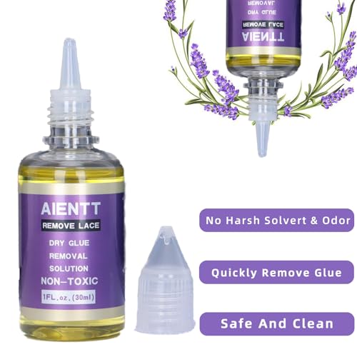 Aientt Kit de Cola para Perucas de Fixação Forte À Prova D'Água | Cola E Removedor de Renda | Adesi