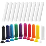 PHYNDR 10 STÜCK RIECHSTIFTE FÜR ÄTHERISCHE ÖLE, INHALIERSTIFT, NASAL STICK, GUTE HYGROSKOPIZITÄT NASENINHALATOR STIFT RIECHSTÄBCHEN MIT DOCHT NACHFÜLLBARER INHALATOR STICK