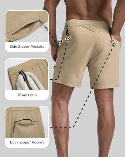 Image of maamgic Men's Athletic Running Shorts with Liner Ultra Lightweight Workout Shorts 5 inch / 7 inch