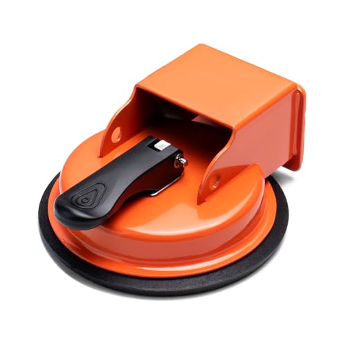 Floor Gap Fixer Tool - Heavy-Duty Vacuum Suction Cup for Closing Gaps in Laminate, Vinyl Plank, Hardwood & Tile Flooring, Burnt Orange