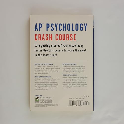 AP® Psychology Crash Course Book + Online (Advanced Placement (AP) Crash Course)