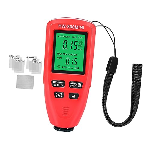Medidor de espesor de recubrimiento digital con resolución ultra precisa de 1um para uso automotriz, detección automática de sustrato para recubrimientos no magnéticos
