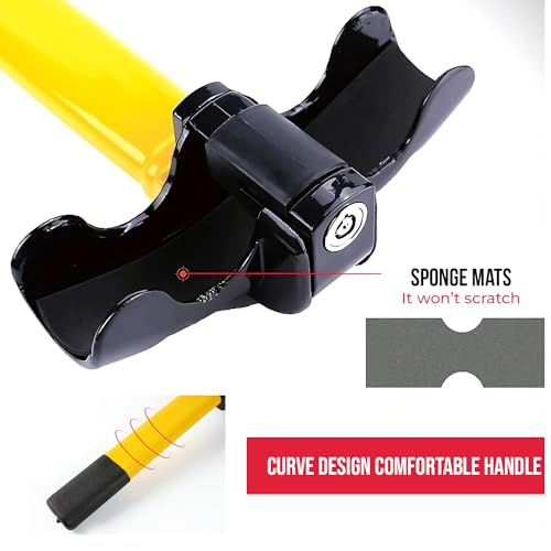 Live4Gadgets 'Pro' Car Steering Wheel Lock Universal Fit Maximum Security Steering Wheel Lock for Cars and Vans, Anti-Theft T-Bar Steering Wheel Immobiliser to Deter Thieves and Secure Vehicle - Image 4