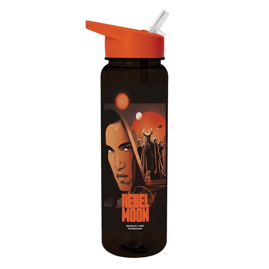 Rebel Moon Water Bottle (Resistance Dawning Design) 700ml Plastic Water Bottle, Girls Water Bottle, Boys Water Bottle