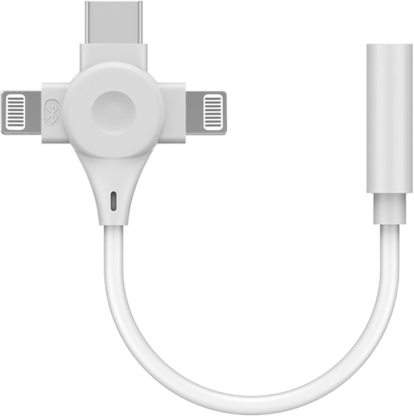 WILLMLEGED iPhone Headphone Adapter,[MFi Certified] 3 in 1 Lightning to 3.5mm Headphone Jack Aux Audio Adapter USB Type C Dongle for iPhone 15/15 Pro Max,for iPhone 14 13 12 11 XS XR 8 7 6,iPad,Galaxy